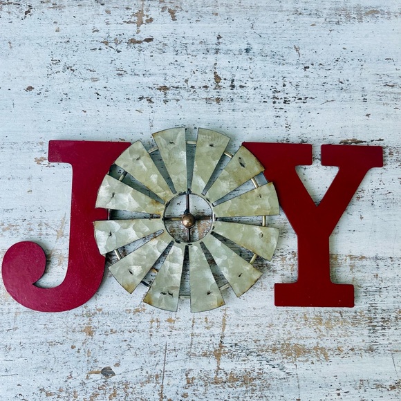 *Joy Windmill Metal Plaque - Picture 5 of 11